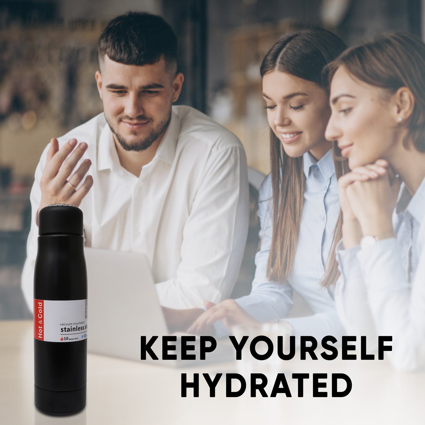 Hydra Rope Water Bottle by Bento Bliss - 510 ml