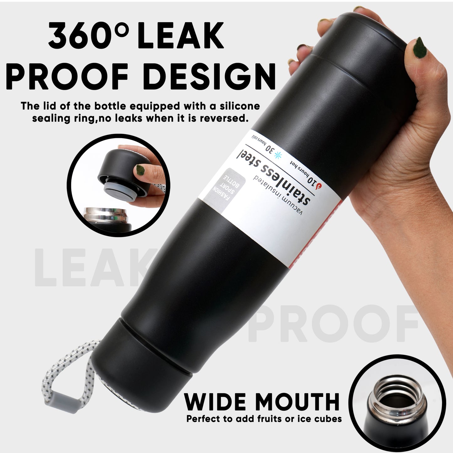 Hydra Rope Water Bottle by Bento Bliss - 510 ml