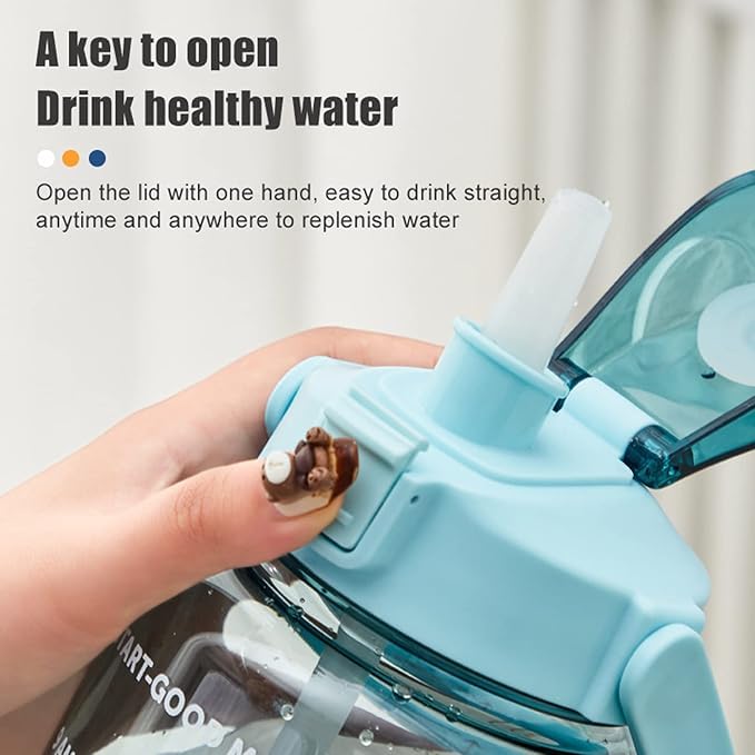 Bento Bliss UltraSip 2L Motivational Bottle – Time Marker & Carry Strap