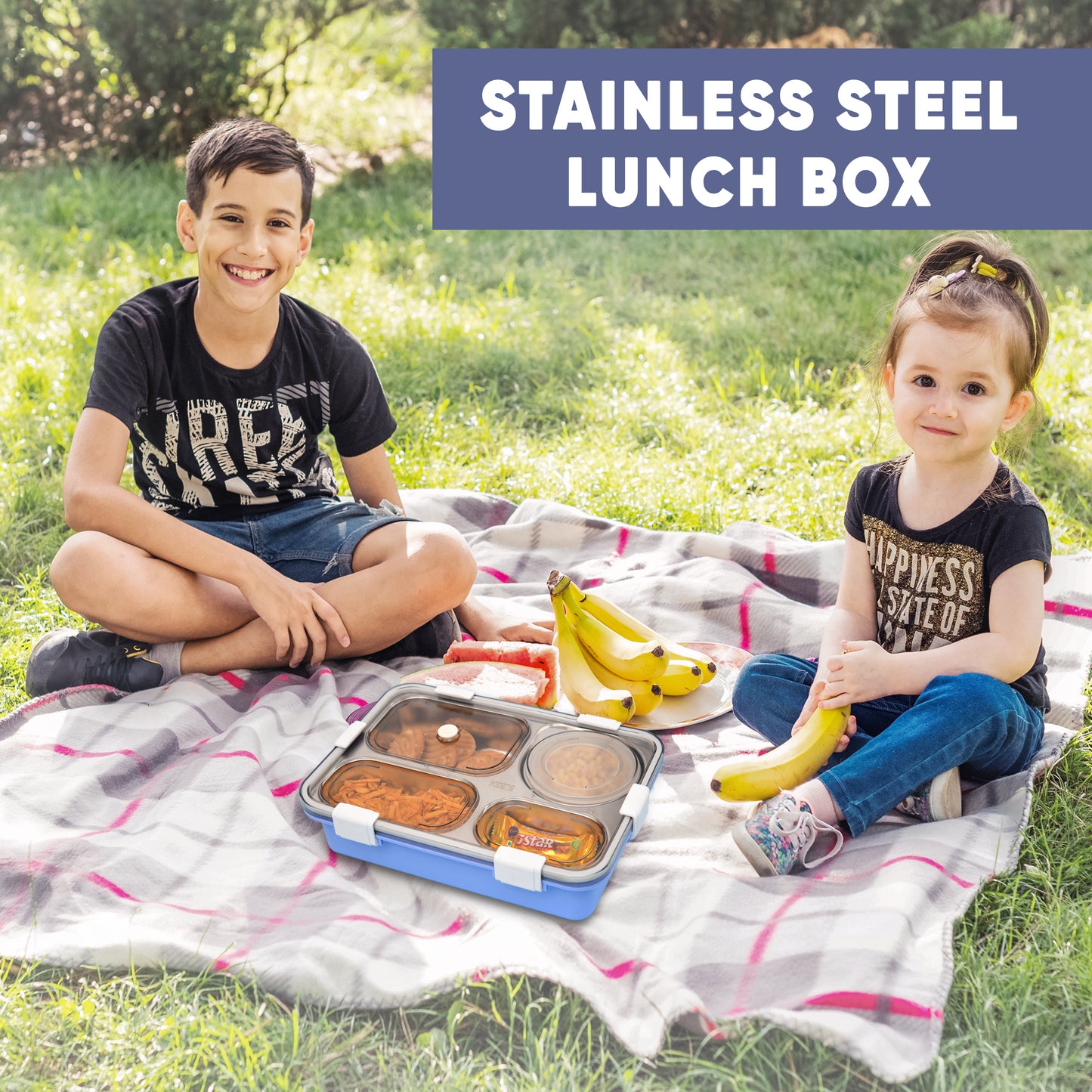 Blushy Meal Lunch Box – 4 Compartment Lunch Box