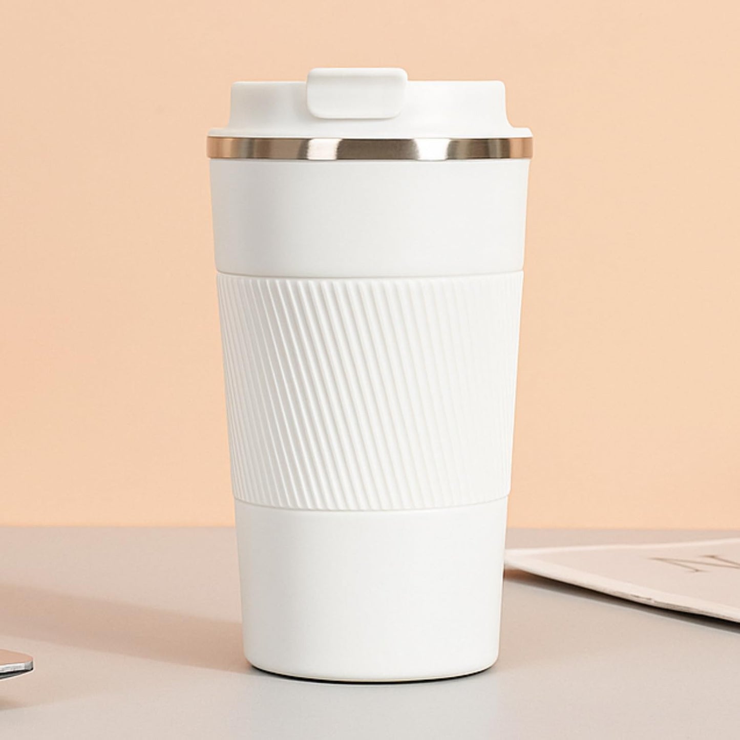 Mocha Coffee Tumbler - 510 ml | 12 Hrs Hot & Cold | Non Slip Grip | Easy to Carry