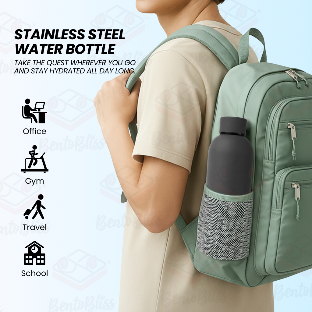 Stainless Steel Water Bottle, office, gym, travel, school