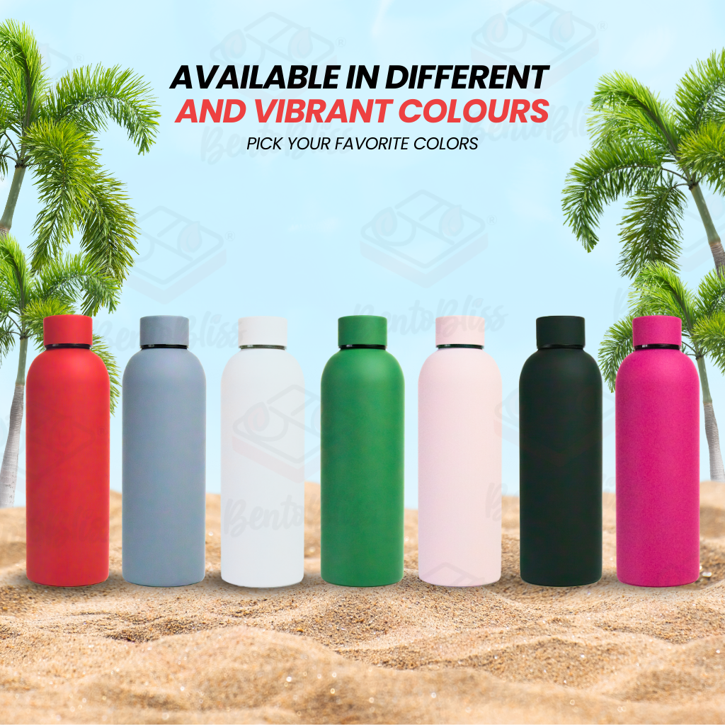 Bento Bliss Water Bottle, red, grey, pink, light pink, white, green, black