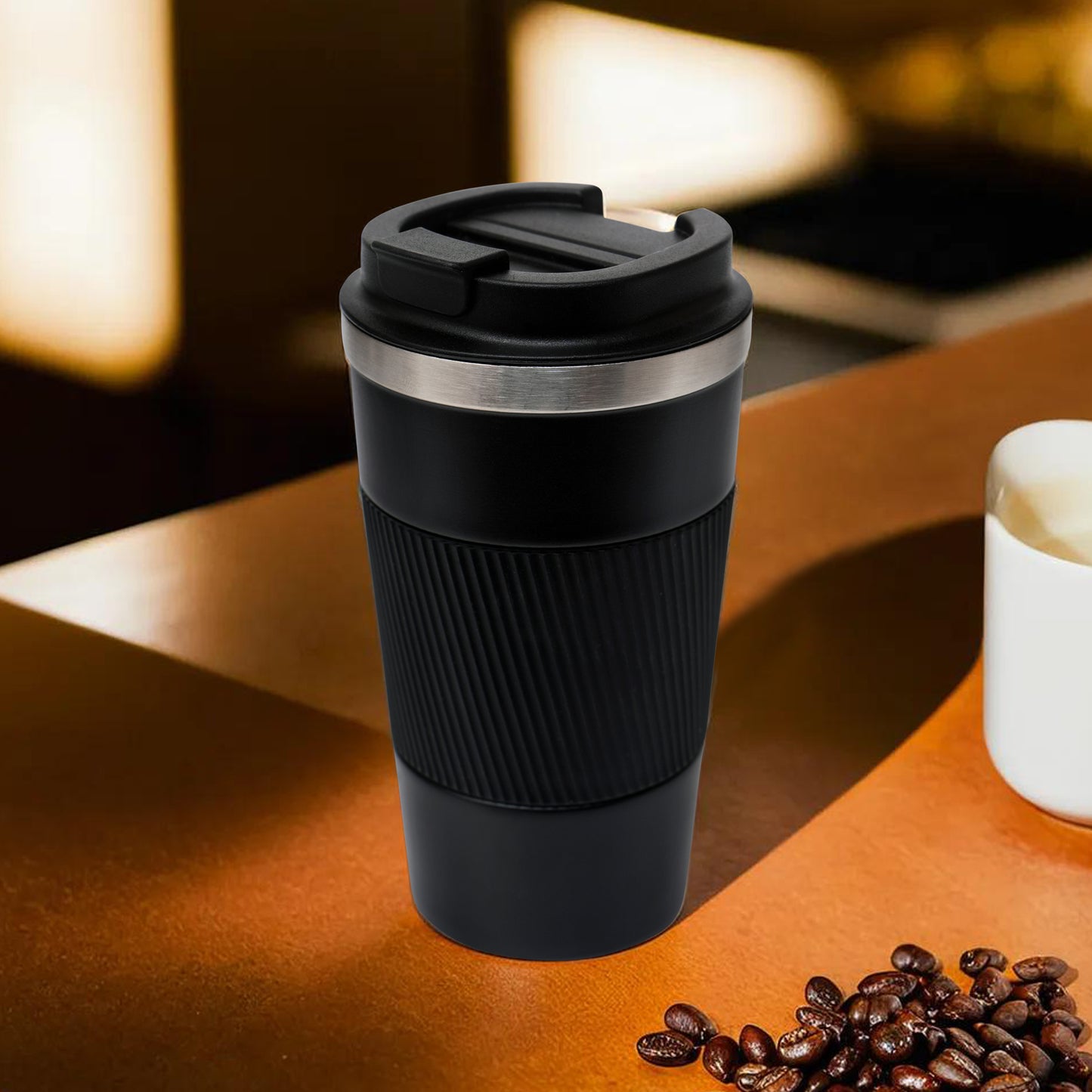 Mocha Coffee Tumbler - 510 ml | 12 Hrs Hot & Cold | Non Slip Grip | Easy to Carry